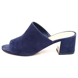 Mules y zapatillas de plataforma cuña de ante - Tory Burch