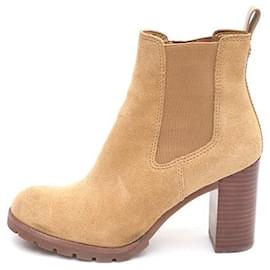 Botines de gamuza Tory Burch marrón