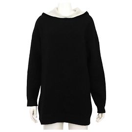 Dior Kapuzenpullover aus schwarzem Kaschmir Rare Signature für Damen