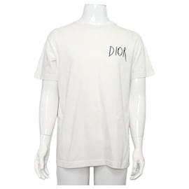 Weißes Kurzarm-T-Shirt mit besticktem Logo - Dior