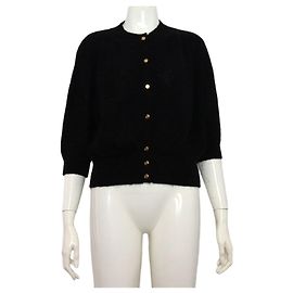 Gucci Cárdigan para mujer de mohair extra fino con botones GG dorados