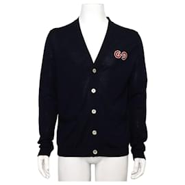 Wollcardigan für Herren mit GG-Patch - Gucci