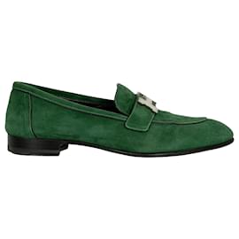 Wildleder-Loafer Grün - Hermès