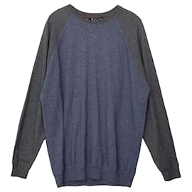 Loro Piana Kaschmir-Strickpullover Color-Block mit Raglanärmeln