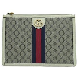 Gucci Ophidia GG Supreme Portfolio Case Clutch Bag Pouch