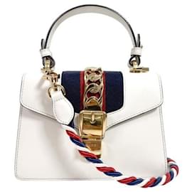 Gucci Borsa Tote Two-Way Ophidia Sylvie con manici superiori Mini White