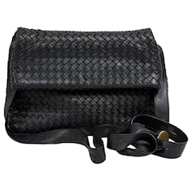 Bottega Veneta Borsa a Tracolla Intrecciato Nera