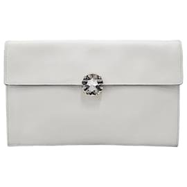 Miu Miu Clutch in cristallo bianca