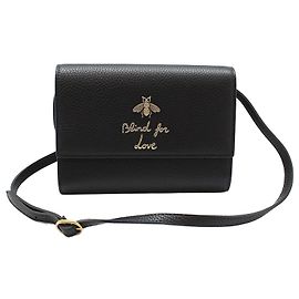 Gucci Mini borsa a tracolla in pelle nera
