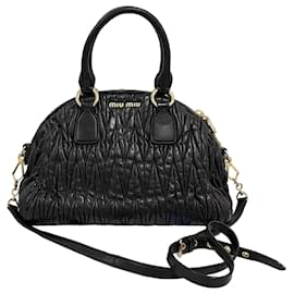 Matelassé Tote Bag Schultertasche Schwarz - Miu Miu