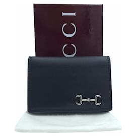 Gucci Horsebit Kartenetui und Geldbörse aus Leder