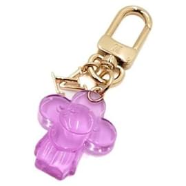 Louis Vuitton Portachiavi e charm per borsa Mini Vivienne Spider in resina rosa