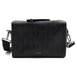 Dior Bolso de hombro y bandolera Ringo para hombre en lona CD Diamond negra