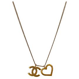 Chanel Collar Heart CC Gold