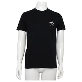 Unisex Kurzarm T-Shirt aus schwarzer Baumwolle Star Point - Givenchy
