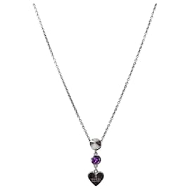 Collar de Corazón con Tachuelas Plateado - Gucci