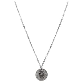 Collar Oblique Plata Redondo Cúbico - Dior