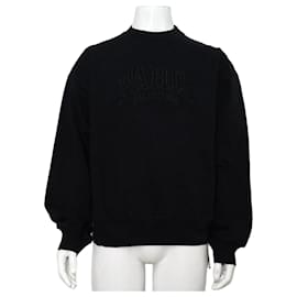 Unisex Sweatshirt aus schwarzer Baumwolle mit Paris-Logo - Balenciaga