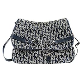 Oblique CD Logo Schultertasche mit Klappe - Dior