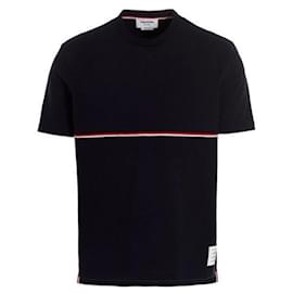 RWB Midweight Jersey T-Shirt mit Besatz - Thom Browne