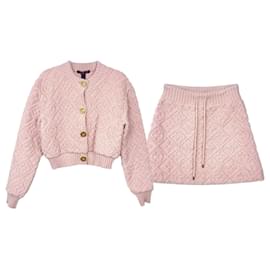 Monogramm-Handtuch-Cardigan-Rock-Set Rosa - Louis Vuitton