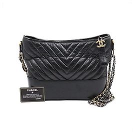 Chanel Gabrielle Chevron Hobo Medium Schultertasche mit Kette
