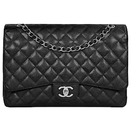 Chanel Borsa Classic Caviar Flap Maxi Nera