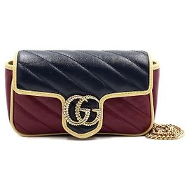 Gucci Super Mini Bag mit goldener Kette Crossbody