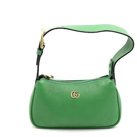 Gucci Borsa a tracolla hobo mini Aphrodite in pelle verde