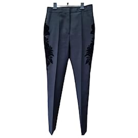 Pantalones de lana con parche bordado de terciopelo - Givenchy