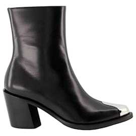 Alexander Mcqueen Spitze Stiefeletten aus Metall stamp: WHSWD
