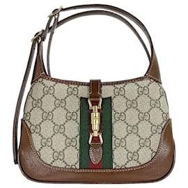 Gucci Borsa a tracolla Supreme GG Jackie Small Brown