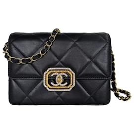 Chanel Mini Flap Bag Black Calfskin