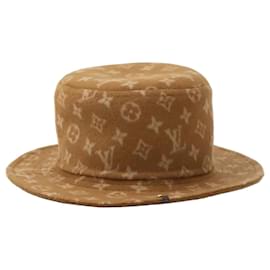 Louis Vuitton Monogram Woll-Bucket-Hat Braun