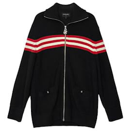 Chanel Gestreifte Strickjacke Größe
