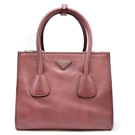 Glace Calf Schultertasche mit Doppelreißverschluss - Prada