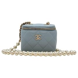 Borsa a tracolla Vanity con tracolla in perle - Chanel