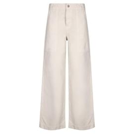 Baumwollhose mit Leder-Logo - Moncler