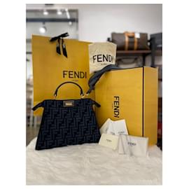 Peekaboo ISeeU Small FF Fabric - Fendi