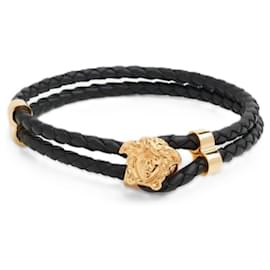 Pulsera de cuero trenzado Medusa - Versace