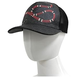 Gucci Supreme Snake Mesh Cap Black