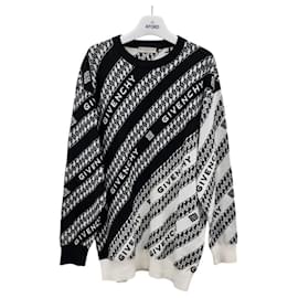 Strickpullover mit Ketten-Logo-Print - Givenchy