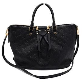 Louis Vuitton Mazarine MM Tote und Schultertasche in Monogram Empreinte Black