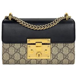 Gucci Bolso de hombro Small Paddle Lock GG Supreme