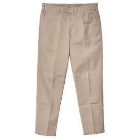 Loro Piana Pantaloni Chino Fantasy Flat Taglia Dark Beige Cotone