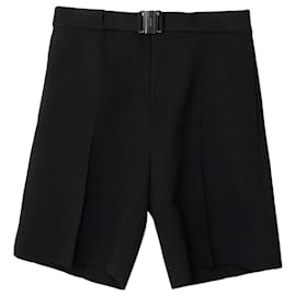 Pantaloni in lana con fibbia Neri - Givenchy