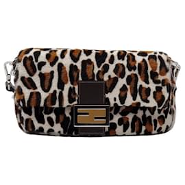 Fendi Bolso Baguette Re-Edition de piel de cordero con estampado animal print