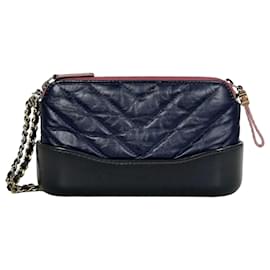 Chanel Gabrielle Hobo Two Way Chain Crossbody Mini Navy series