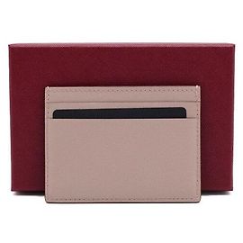 Cartier Portacarte in pelle rosa con logo tono oro