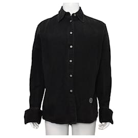 Chaqueta de denim negra con logotipo Unisex - Maison Martin Margiela